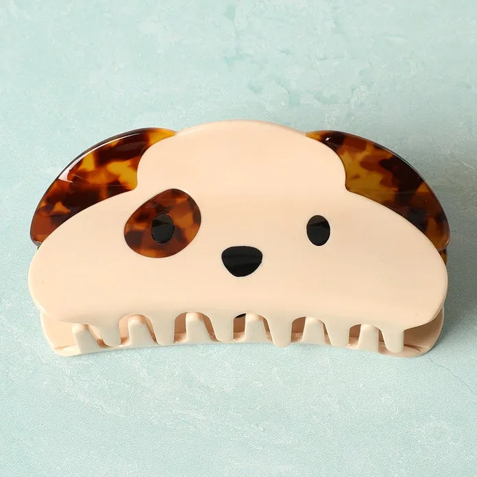 Adorable Puppy Faces Designed Hair Claw Clip