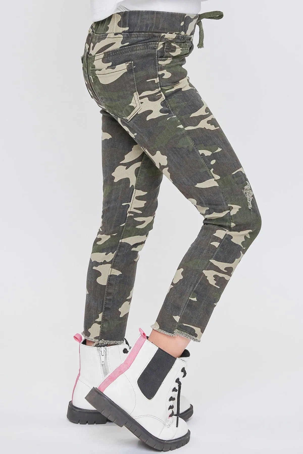 Baby Girls Twill Pull On Skinny Pants