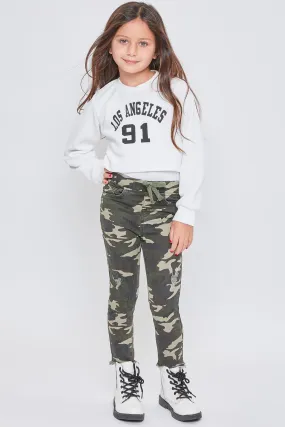 Baby Girls Twill Pull On Skinny Pants