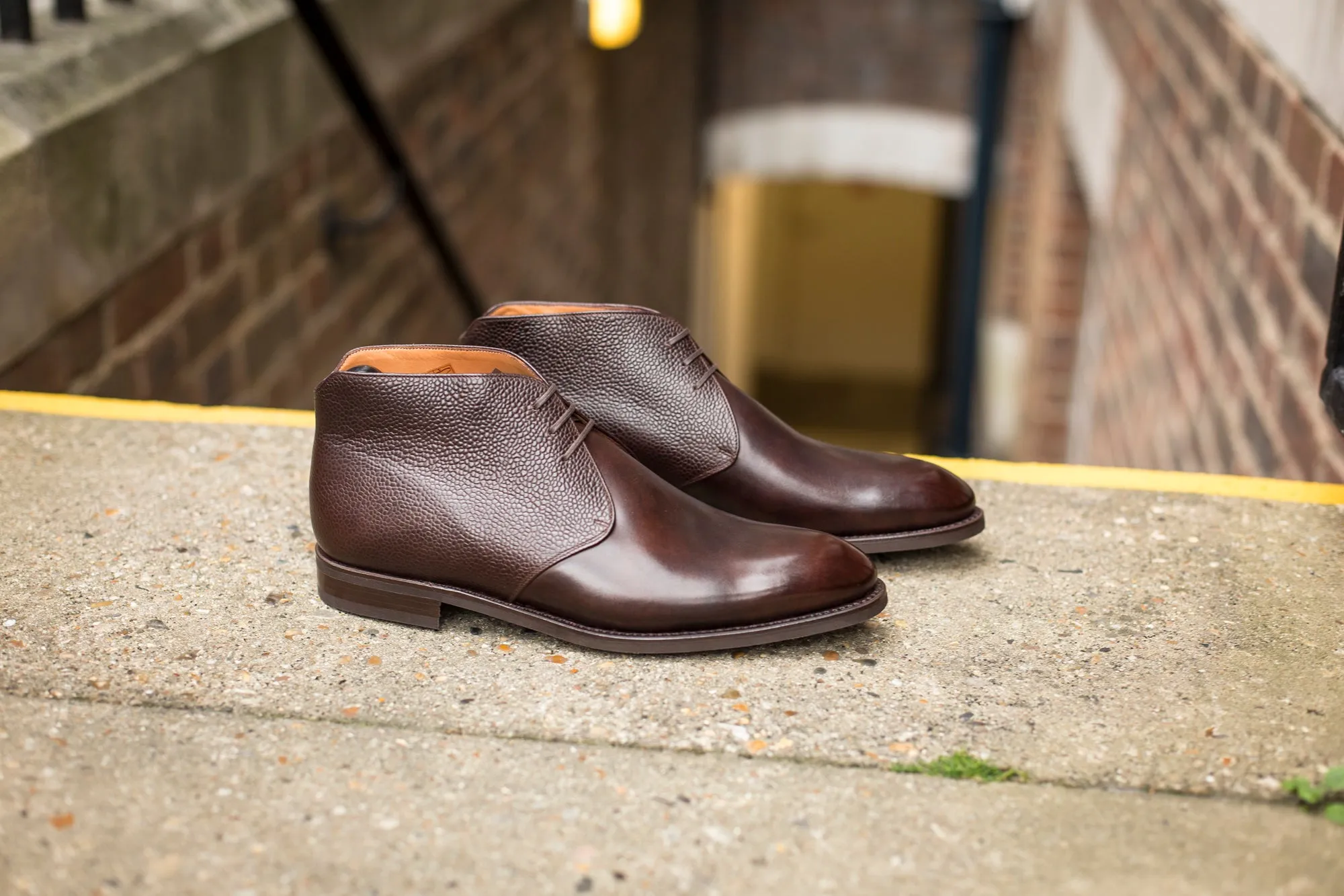 Ballard - MTO - Dark Brown Museum Calf / Dark Brown Scotch Grain - NGT Last - Country Rubber Sole