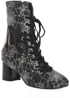 Banned Killian Spiderweb Bat 40's Boots Black