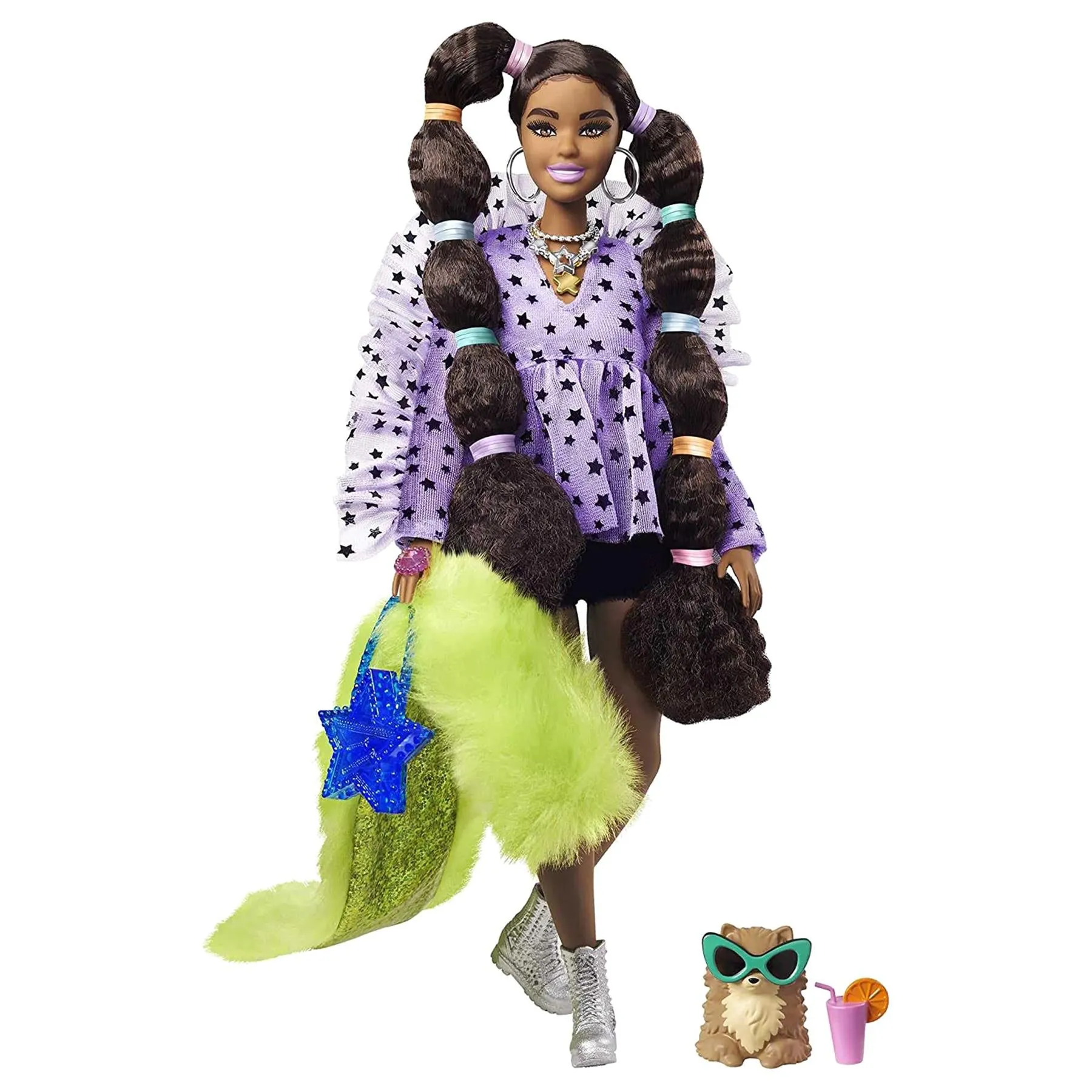 Barbie Extra Doll with Pigtails and Bobble Hair Playset