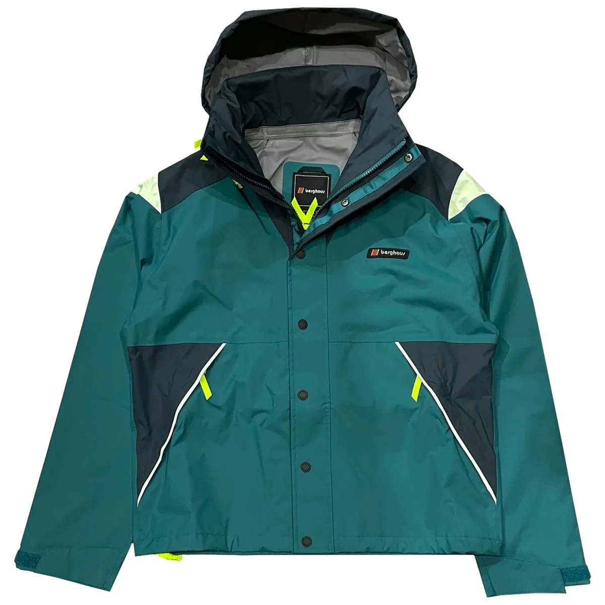 BERGHAUS Unisex Mayeurvate Waterproof Jacket Green / Blue