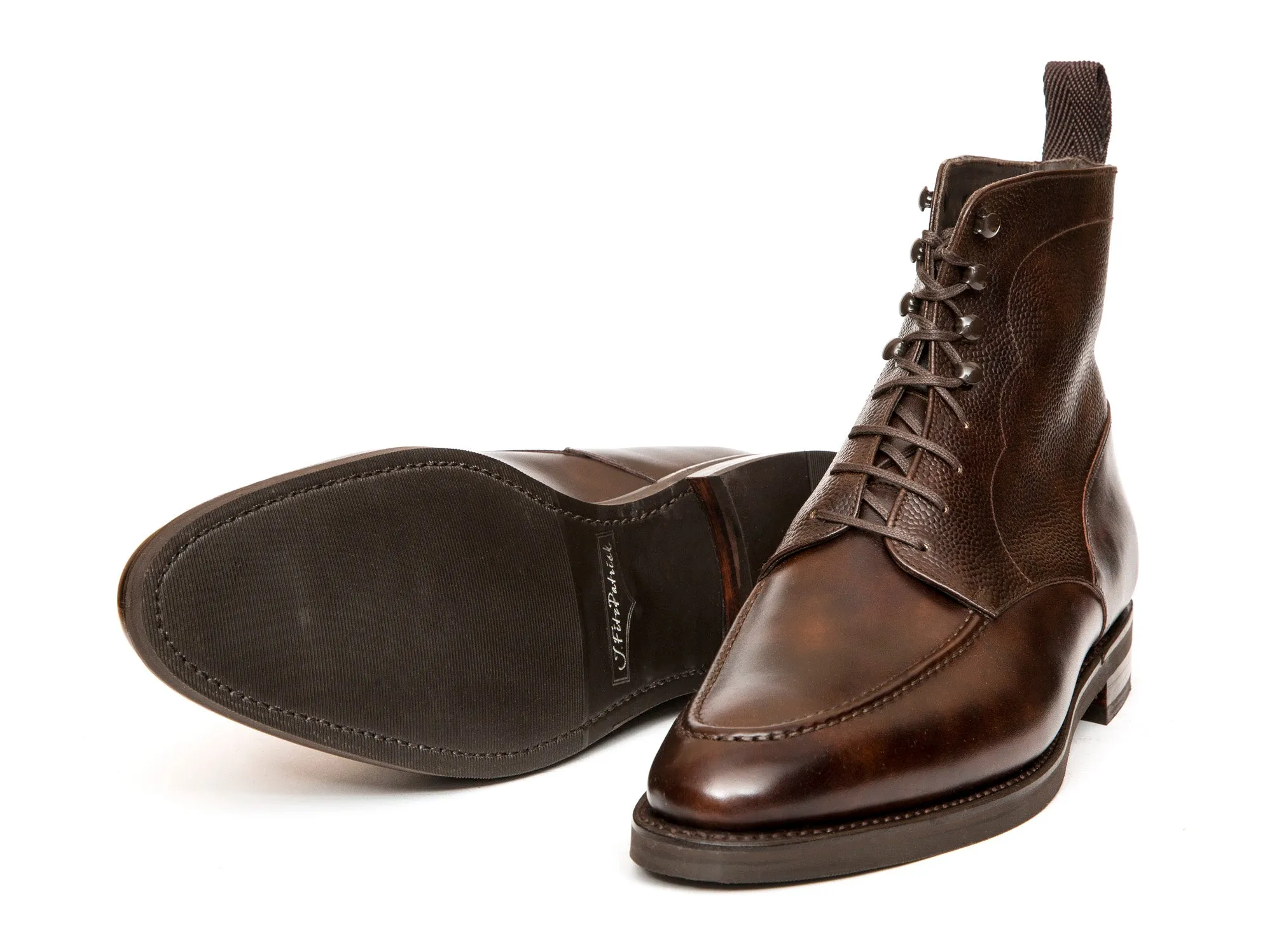 Bremerton - MTO - Dark Brown Museum Calf / Dark Brown Scotch Grain - TMG Last - Double City Rubber Sole