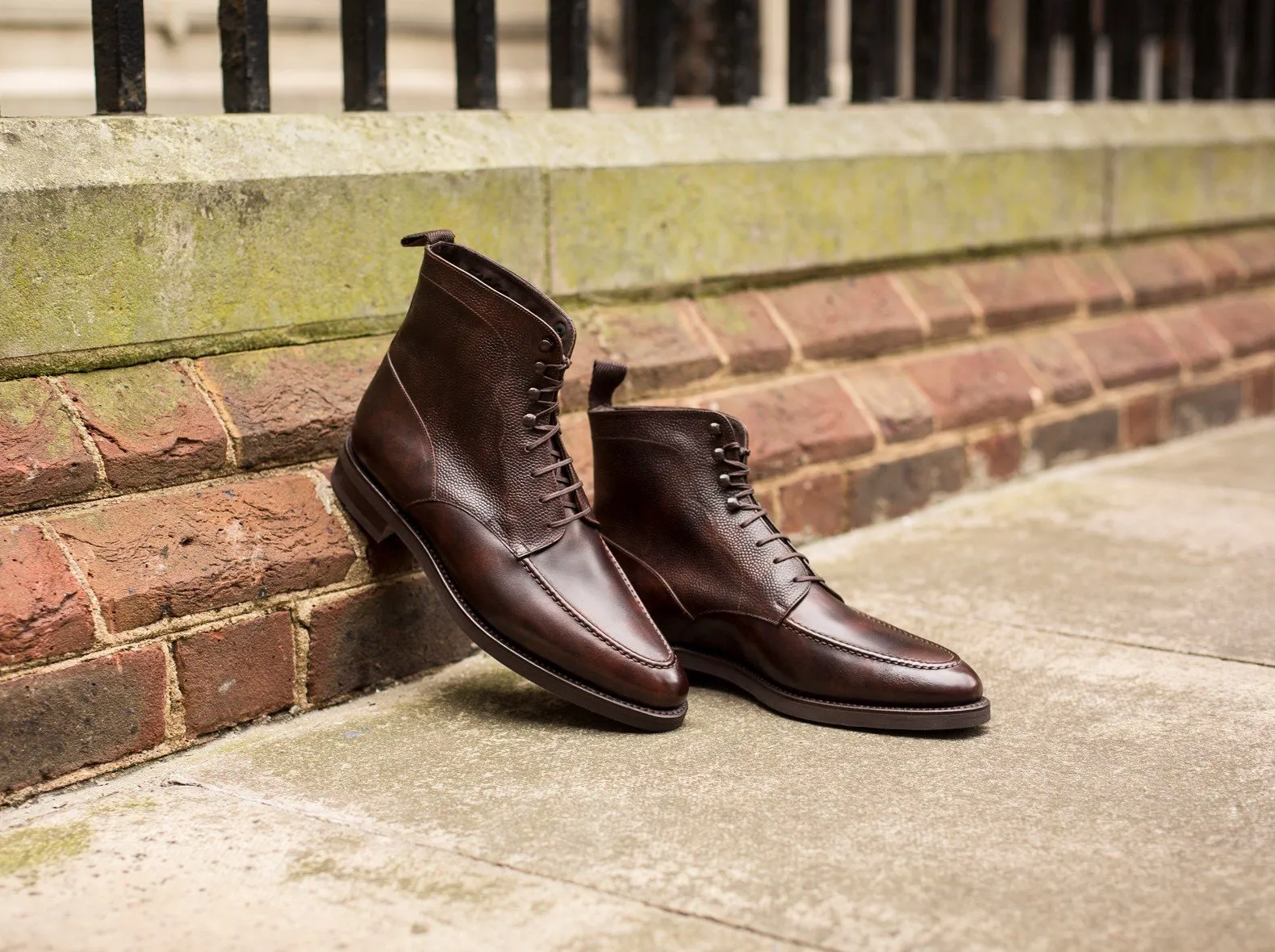 Bremerton - MTO - Dark Brown Museum Calf / Dark Brown Scotch Grain - TMG Last - Double City Rubber Sole