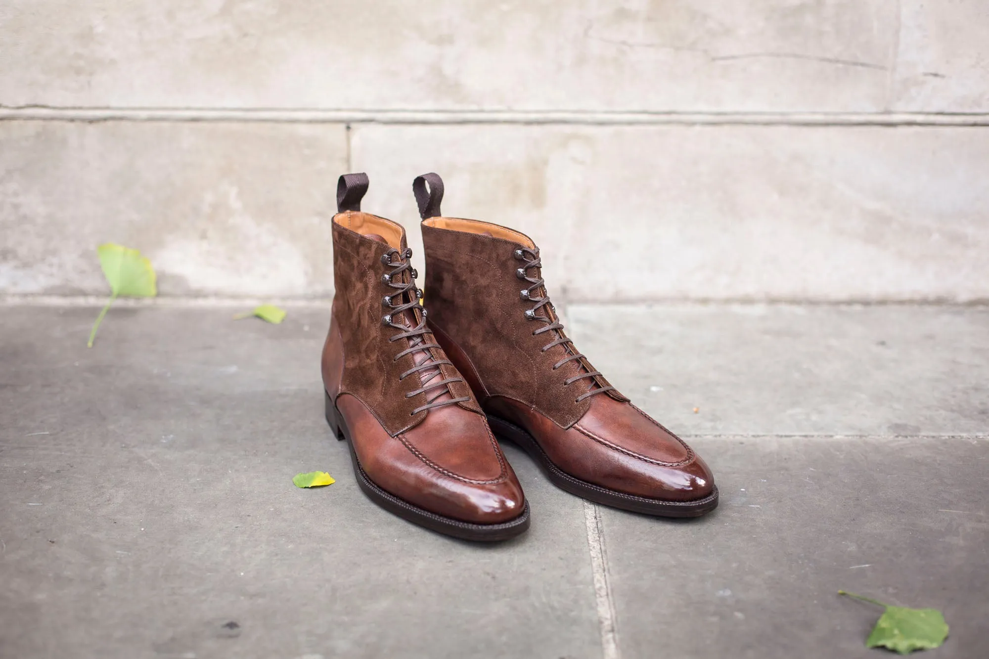 Bremerton - MTO - Walnut Museum Calf / Dark Brown Suede - TMG Last - Double Leather Sole