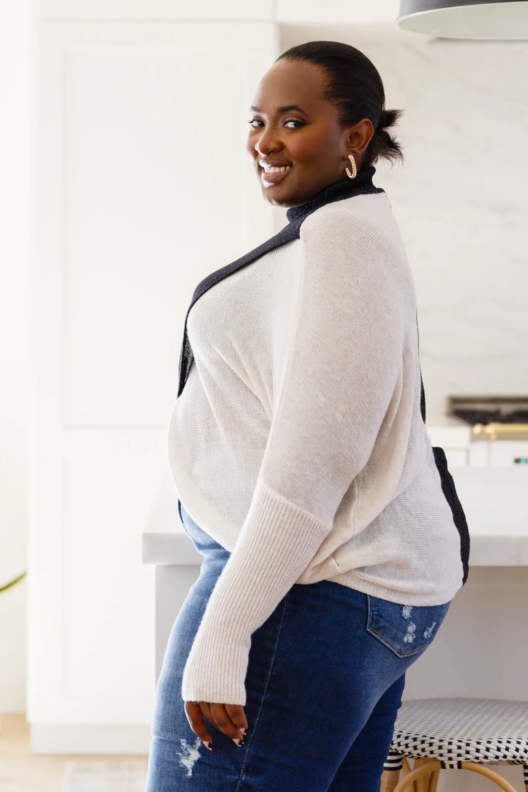 Can't Touch This Sparkle Color Blocked Sweater