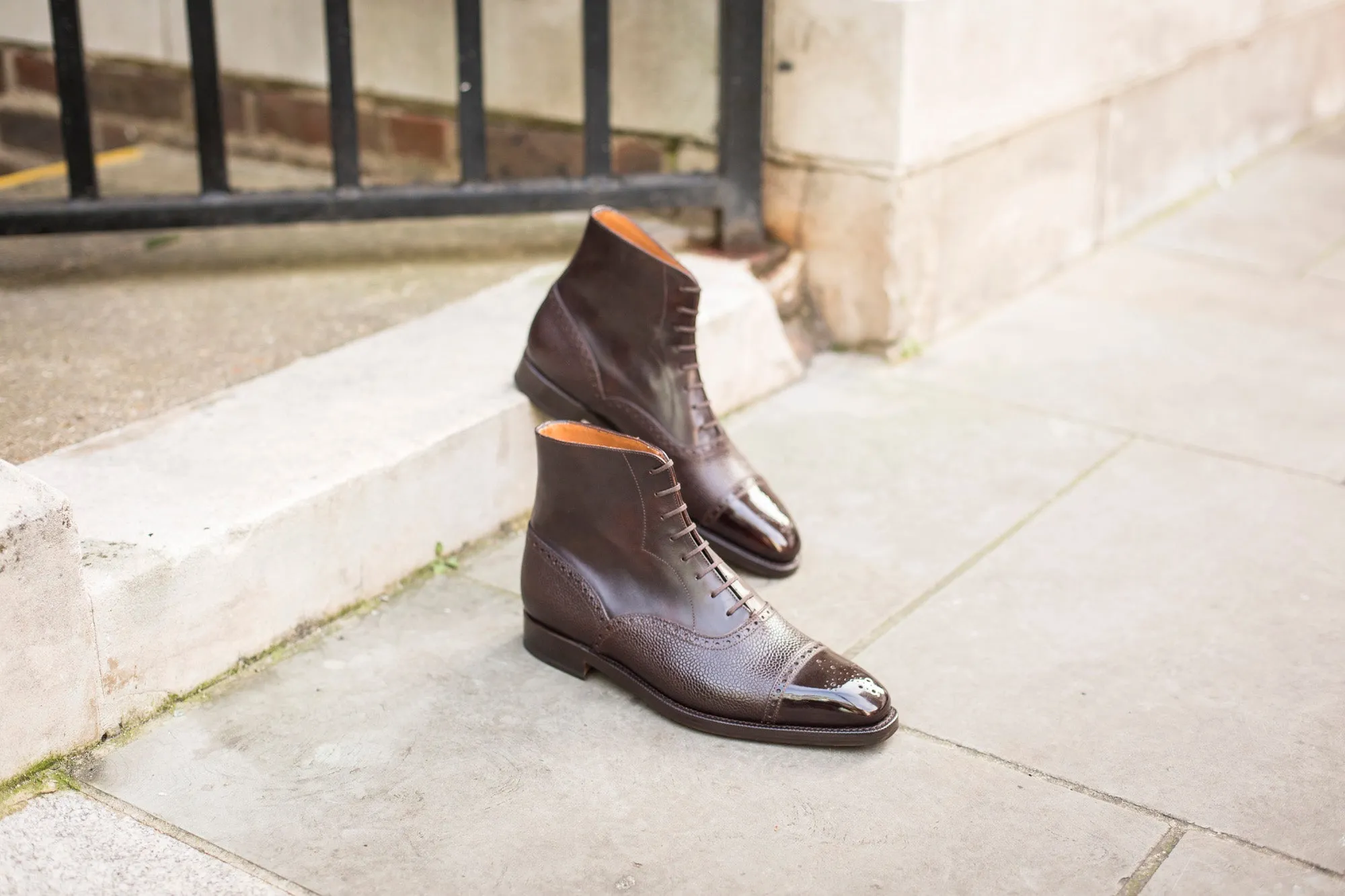 David - MTO - Dark Brown Museum Calf / Dark Brown Scotch Grain Calf - LPB Last - Double Leather Sole