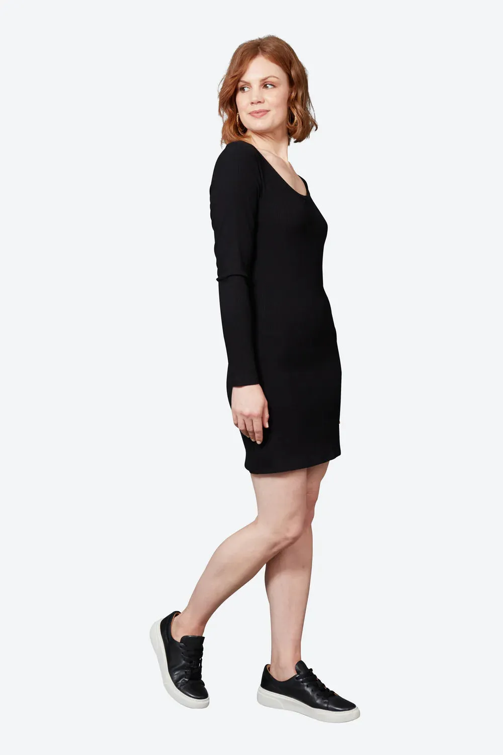 Eb & Ive Studio Jersey Mini Dress - Ebony