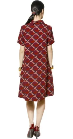 Etta Print Sleeved Dress