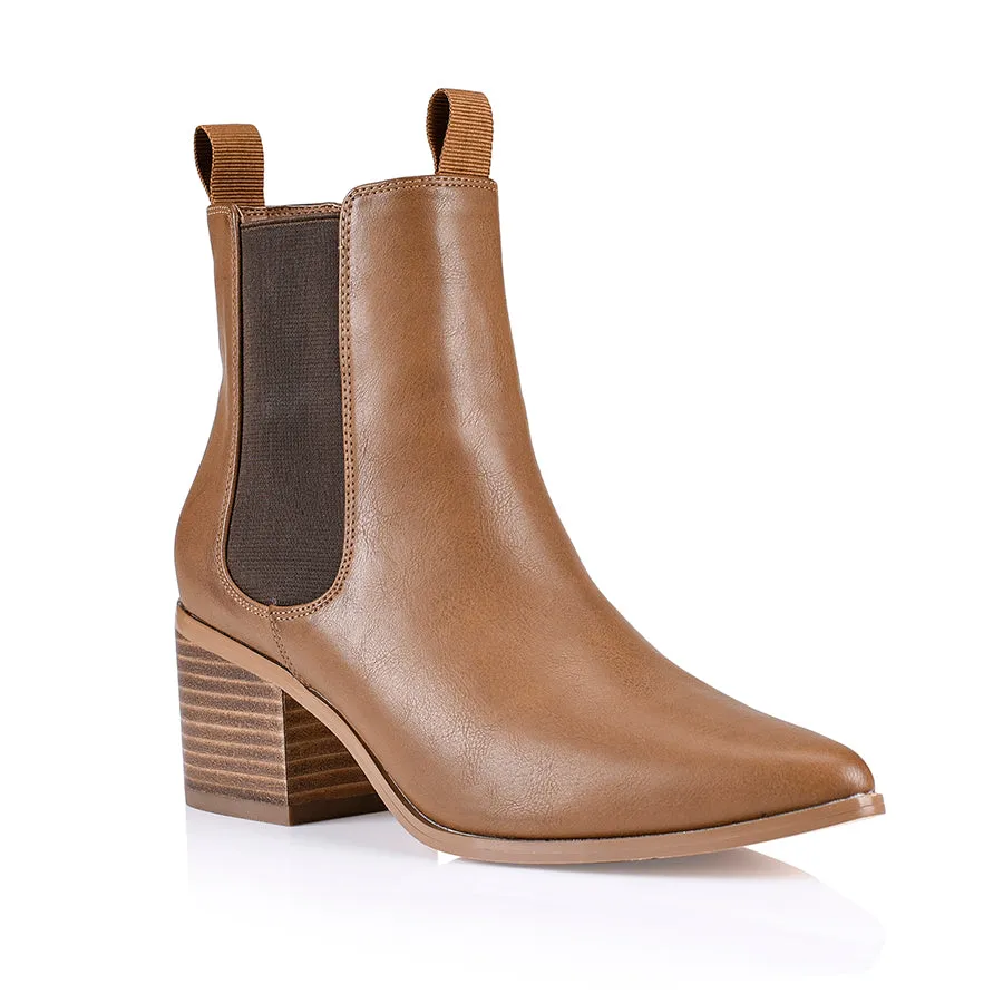 Filo Chelsea Ankle Boots - Tan