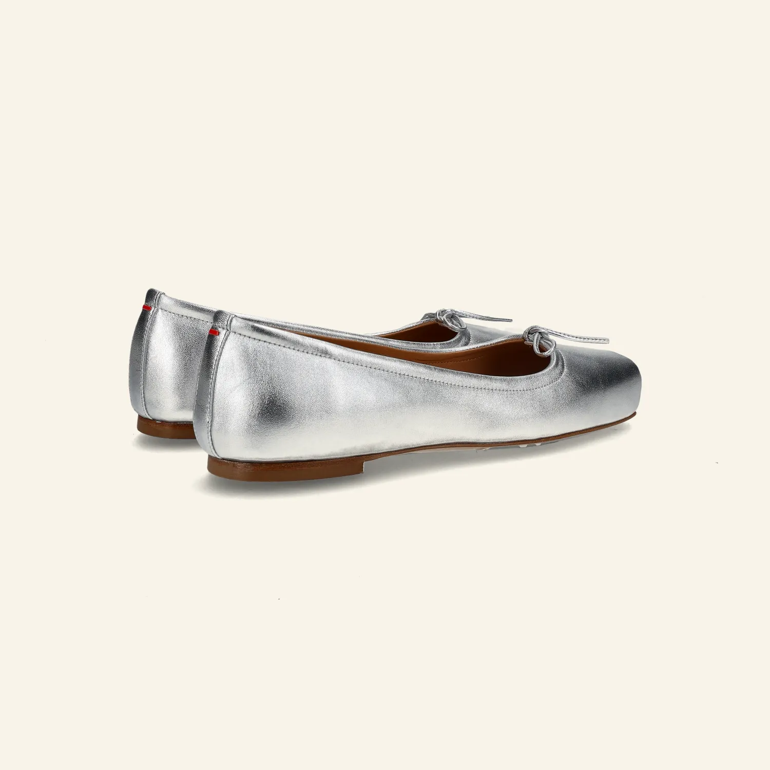 GABRIELLA | Laminated Nappa Leather Silver