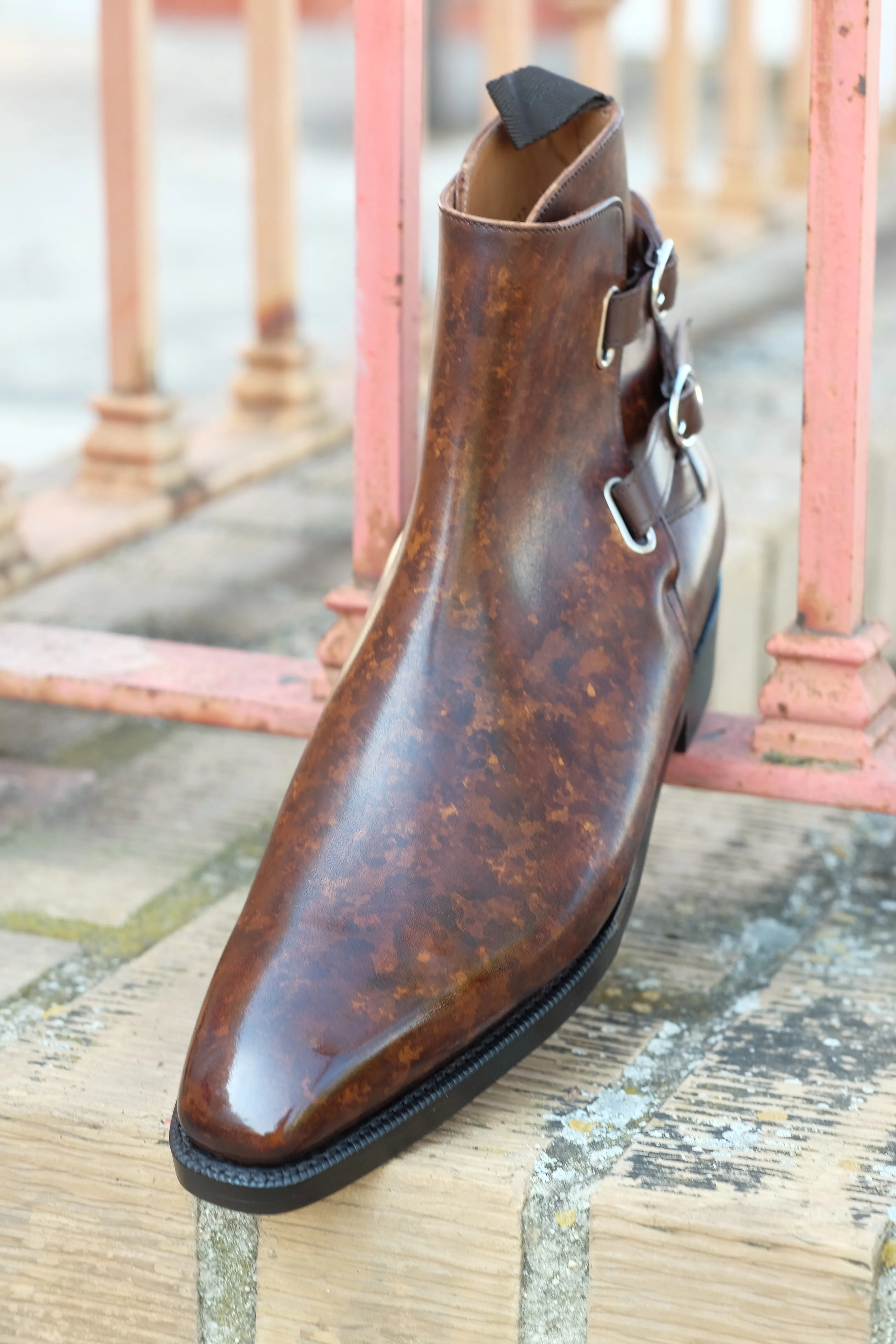 Genesee - MTO - Copper Marble Patina - MGF Last - Double Leather Sole