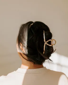 Gold Twist Hair Clip