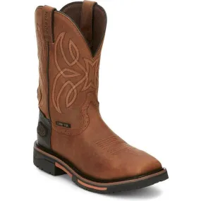 Justin Men's Dallen 11 Nano Comp Toe Western Work Boot -Brown- SE4215