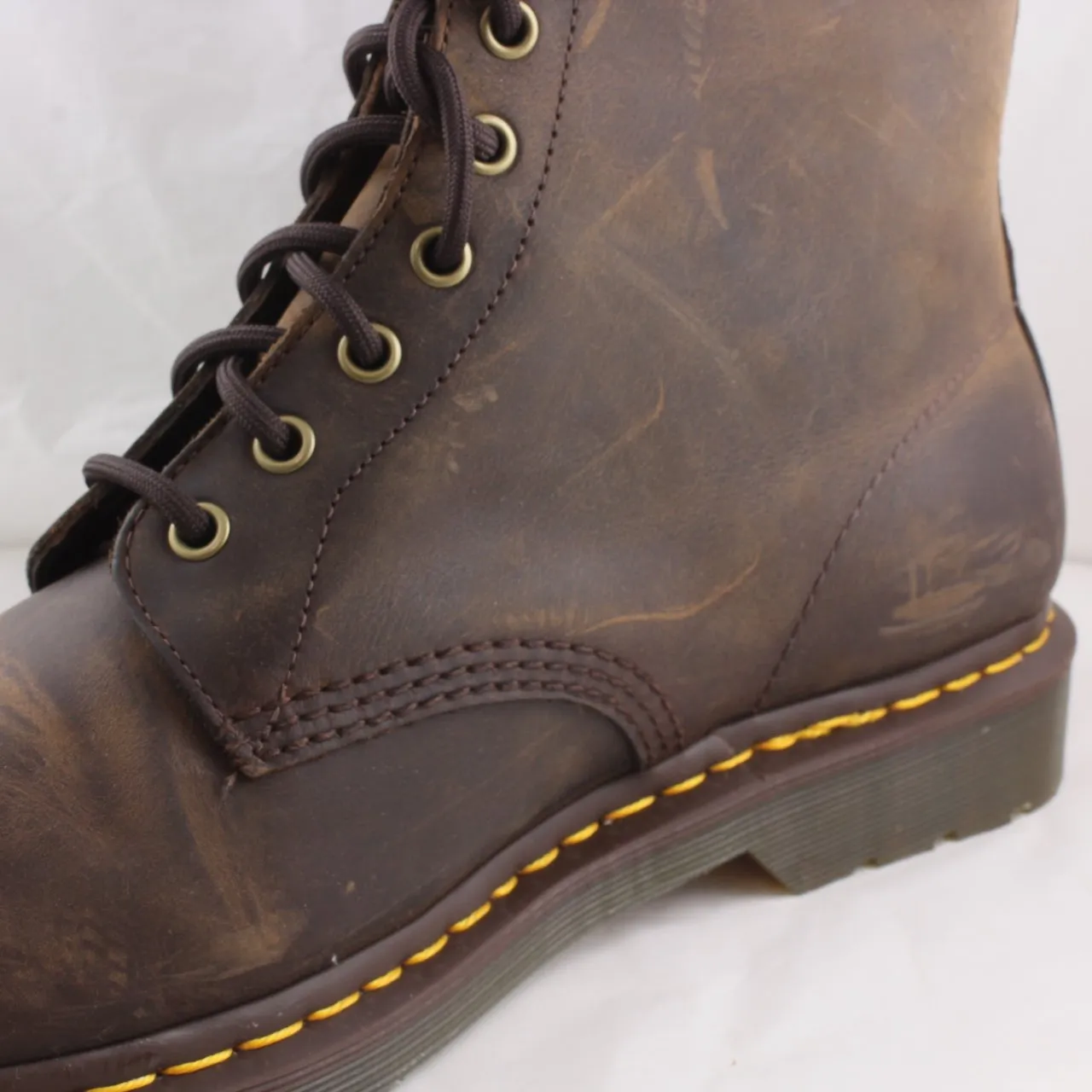 Mens Dr.Martens Dm 8 Eye Lace Boot Gaucho Crazyhorse