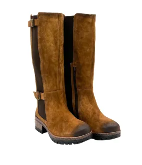 Mitchell Tall Leather Boot in Brown