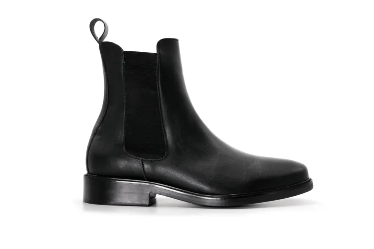 'New Lover' classic chelsea boot in high-quality vegan leather by Brave Gentleman - black