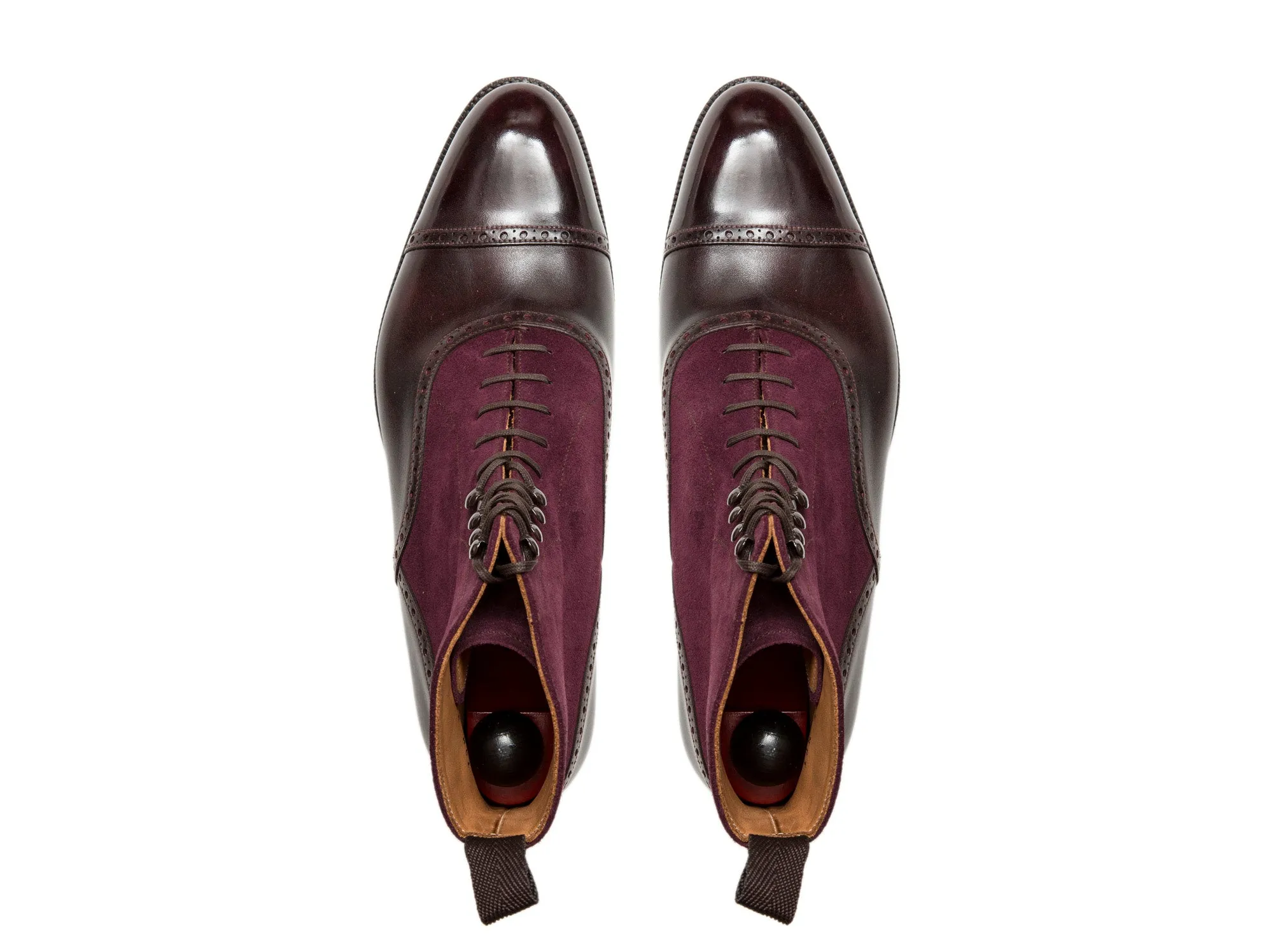 Seaview - MTO - Plum Museum Calf / Regal Purple Suede - NGT Last - Single Leather Sole