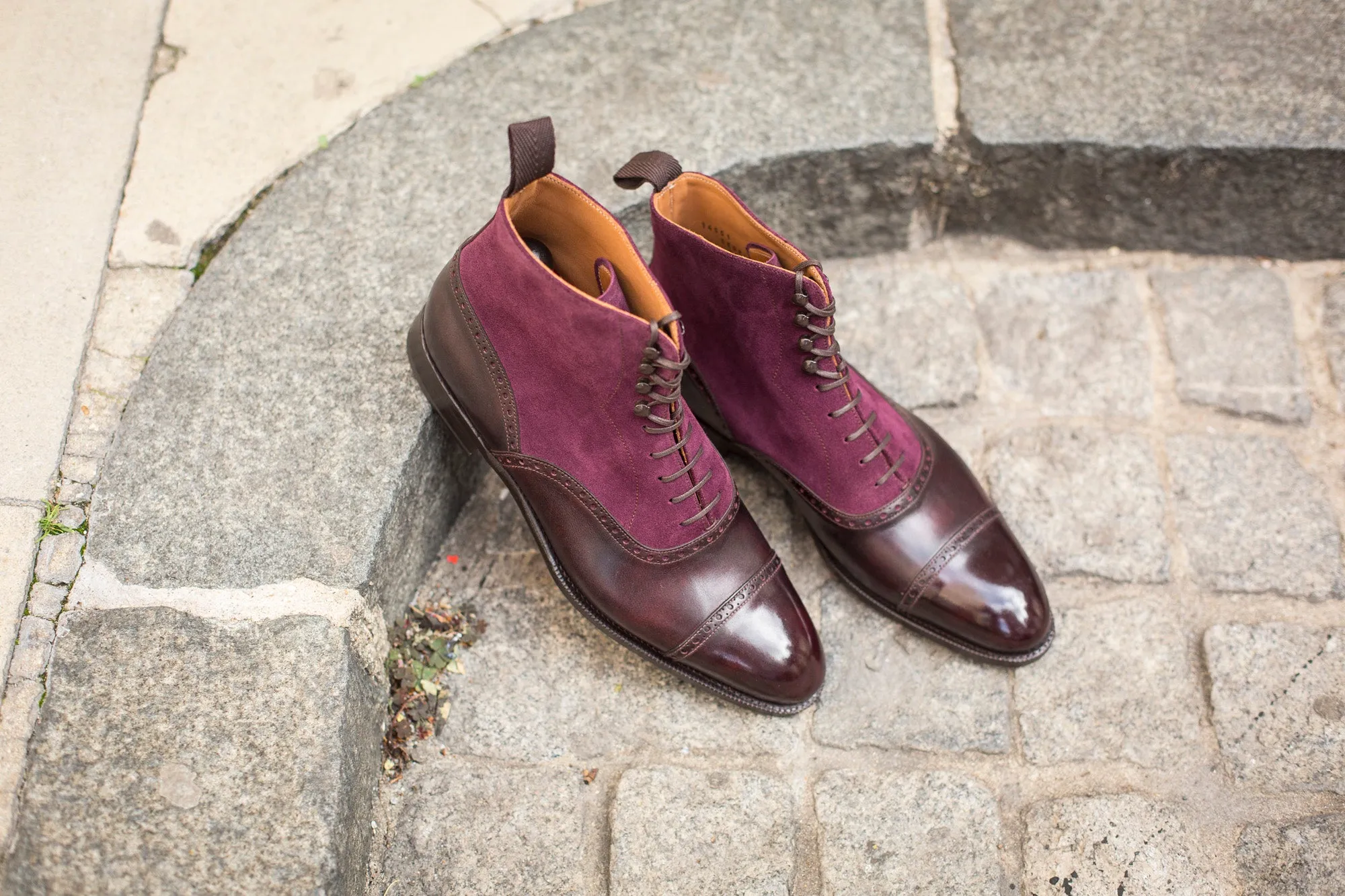 Seaview - MTO - Plum Museum Calf / Regal Purple Suede - NGT Last - Single Leather Sole