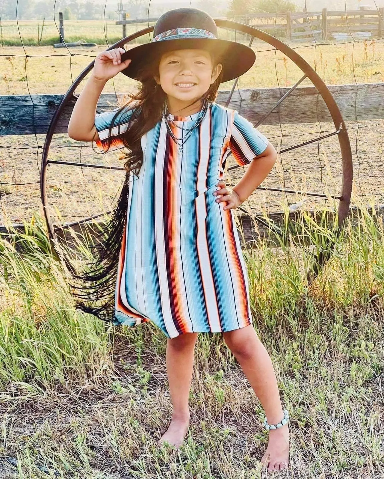 Serape T-Shirt Dress