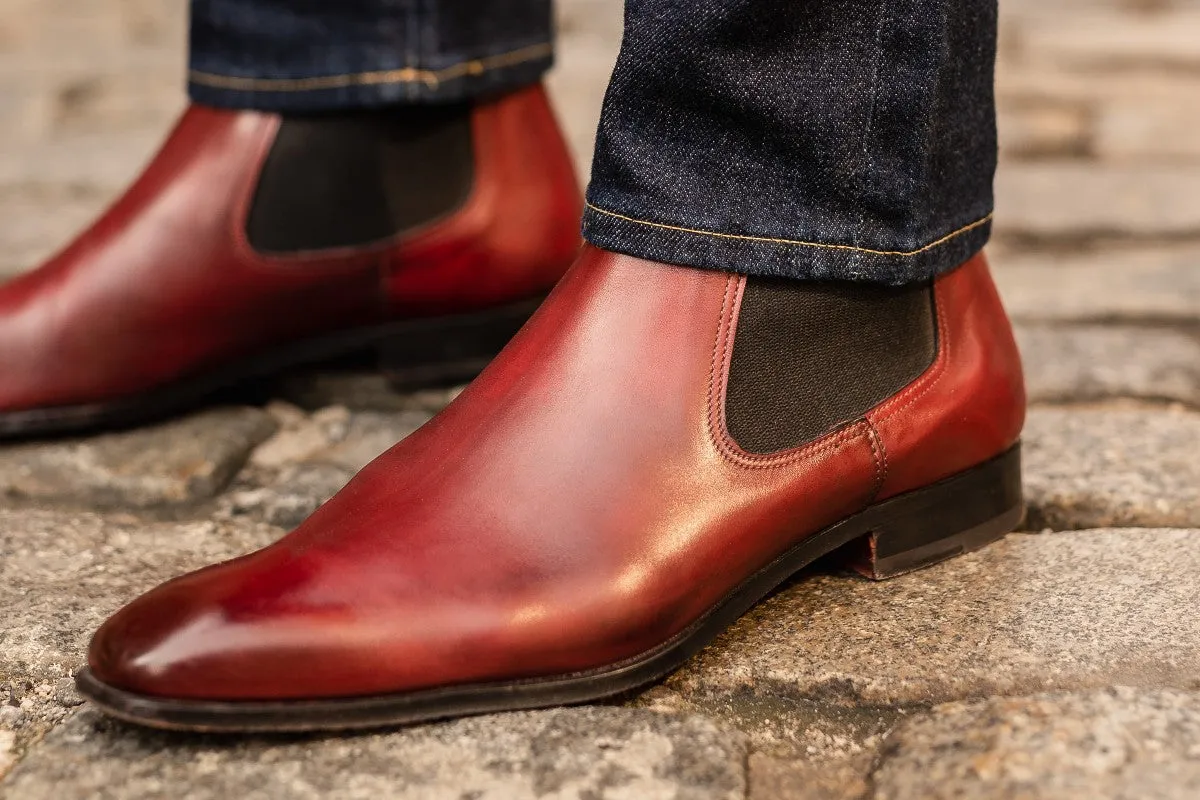 The Dean Chelsea Boot - Oxblood