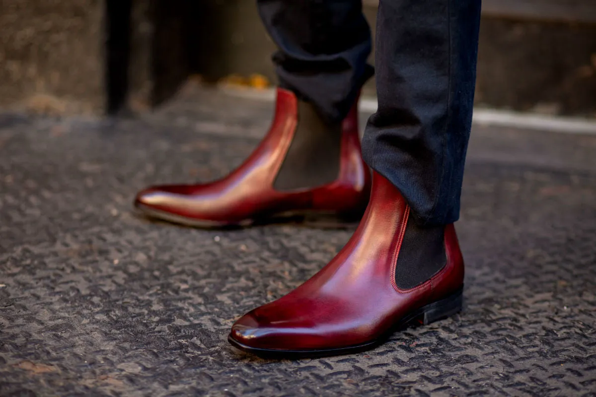 The Dean Chelsea Boot - Oxblood