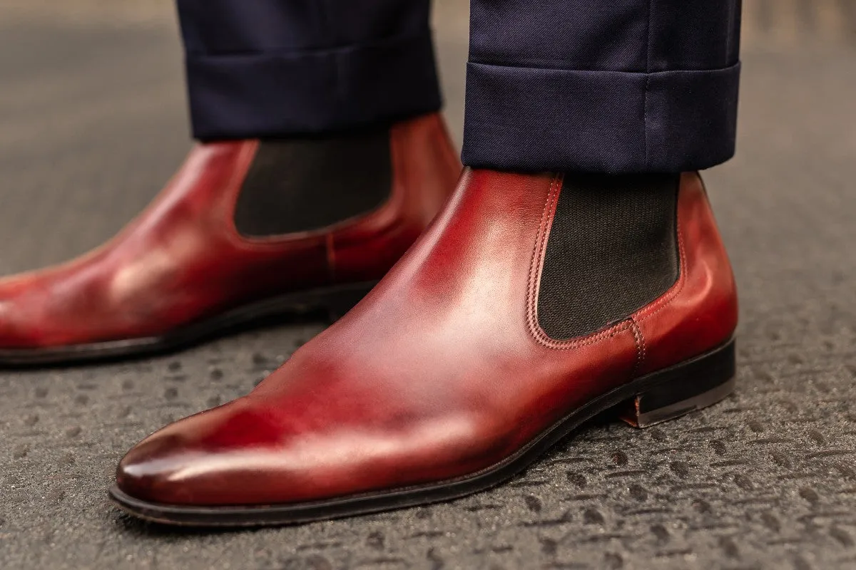 The Dean Chelsea Boot - Oxblood