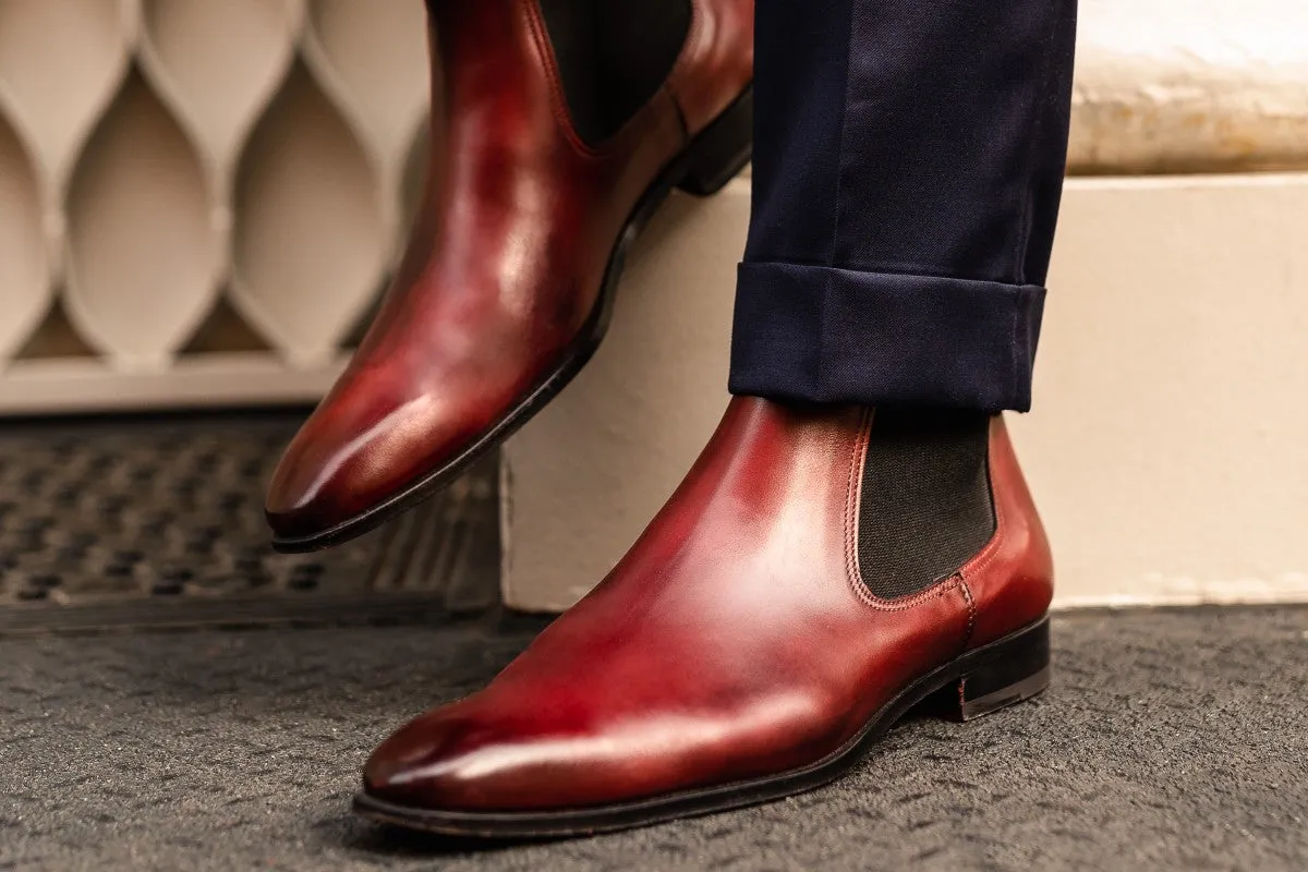 The Dean Chelsea Boot - Oxblood