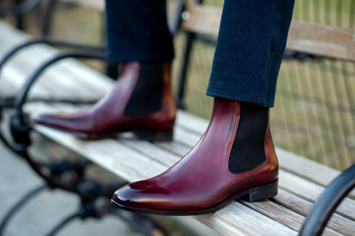 The Dean Chelsea Boot - Oxblood