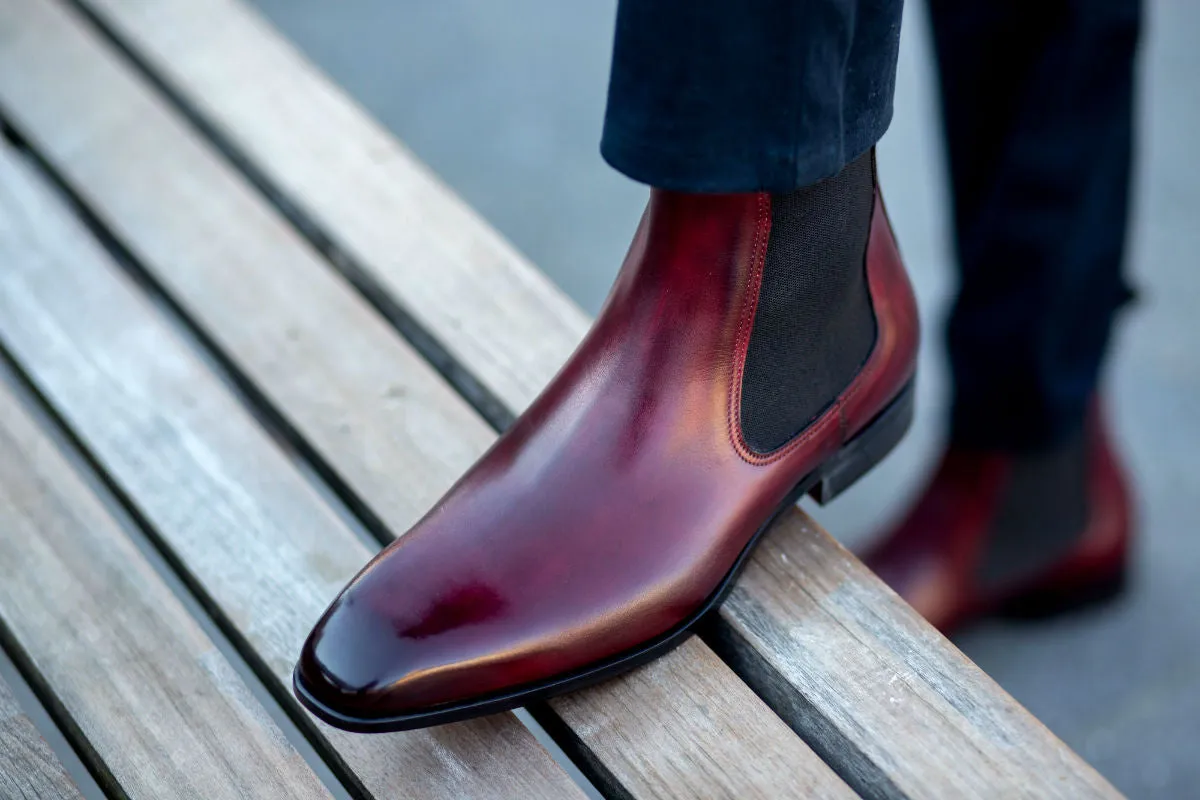 The Dean Chelsea Boot - Oxblood