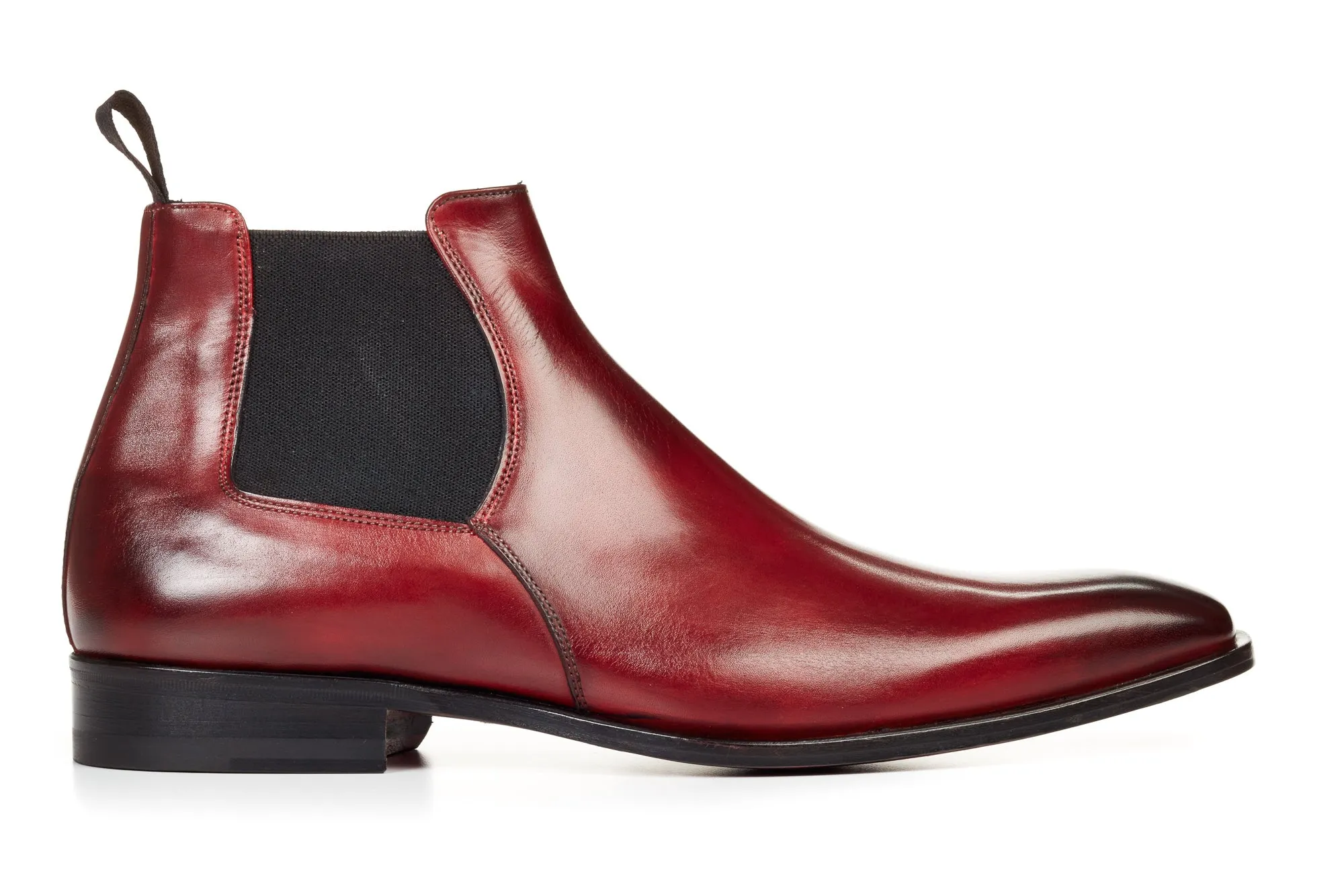 The Wayne Low-Cut Chelsea Boot - Oxblood