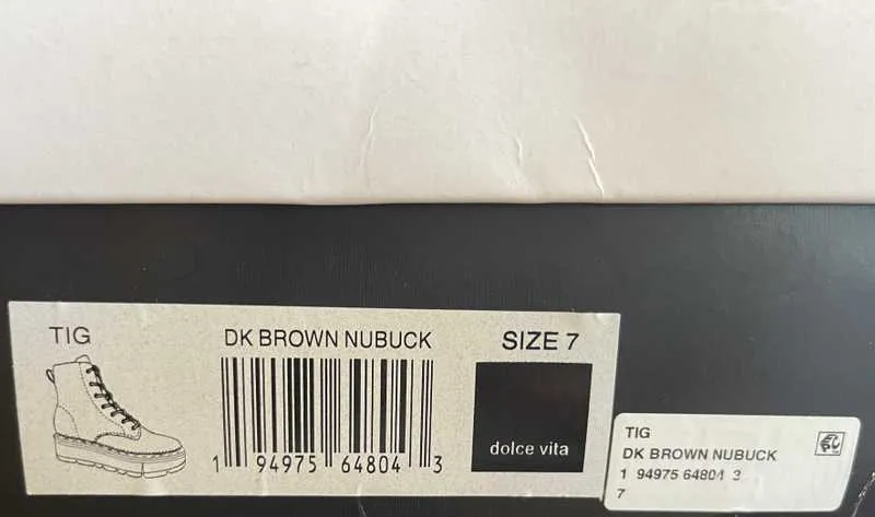 TIG BOOTS DK BROWN NUBUCK - re:vita