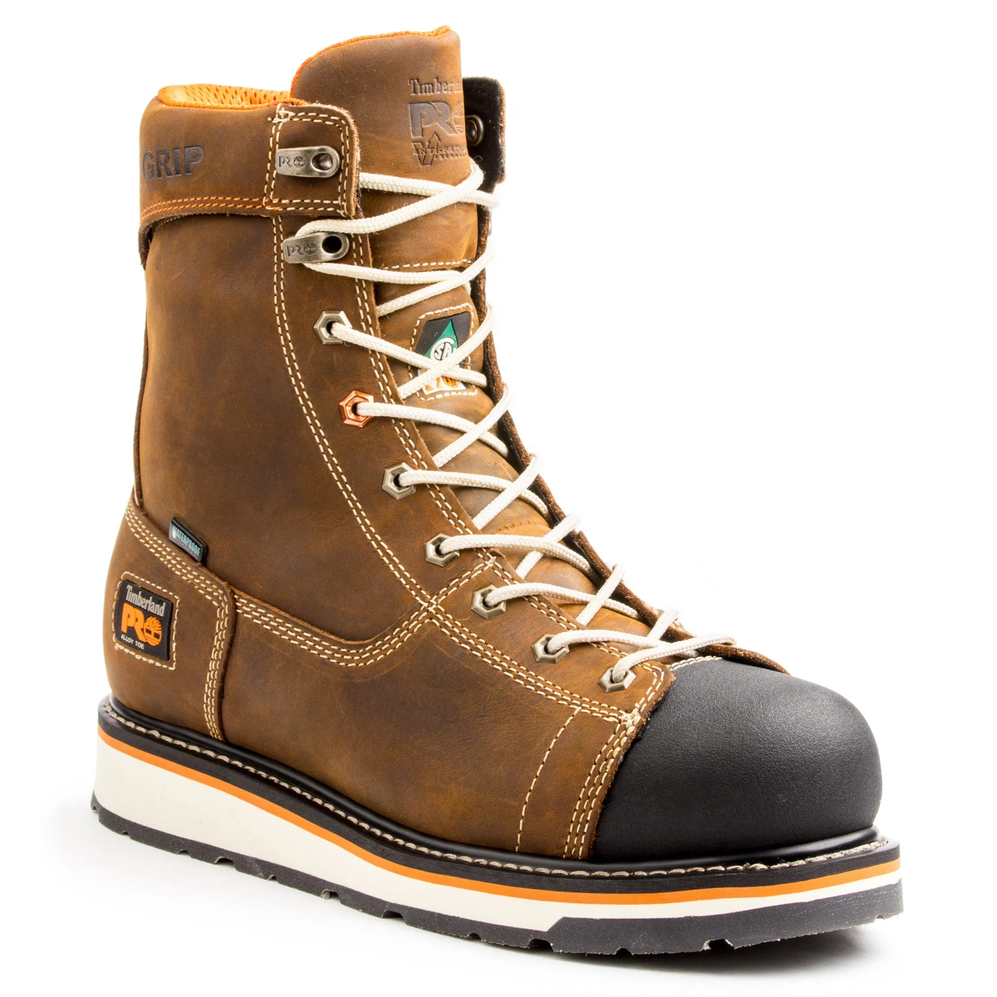 Timberland PRO Gridworks A12ez Men's 8 Alloy Toe Work Safety Boot -  Brown