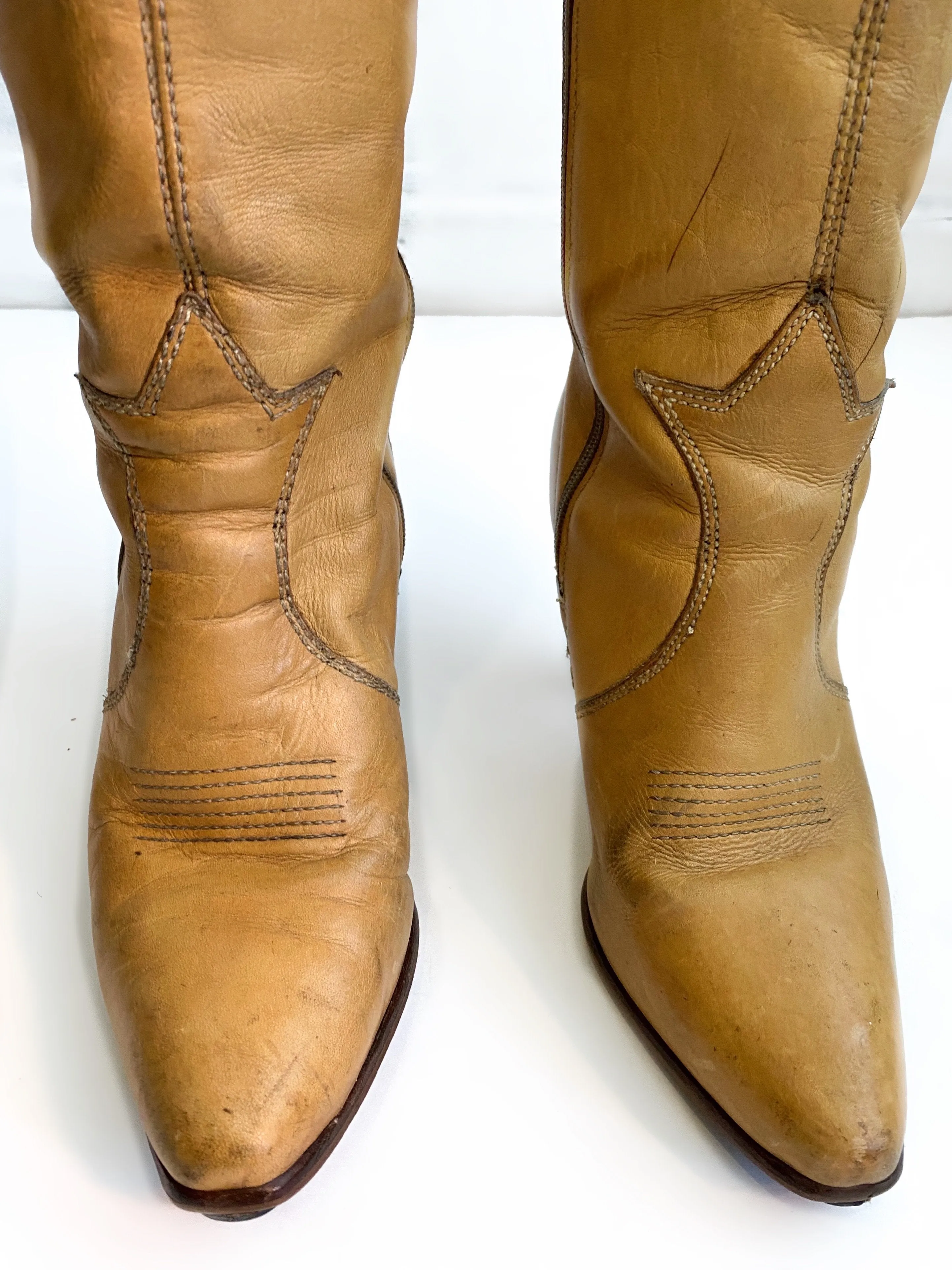 Town & Country Tan Tall Leather Boots