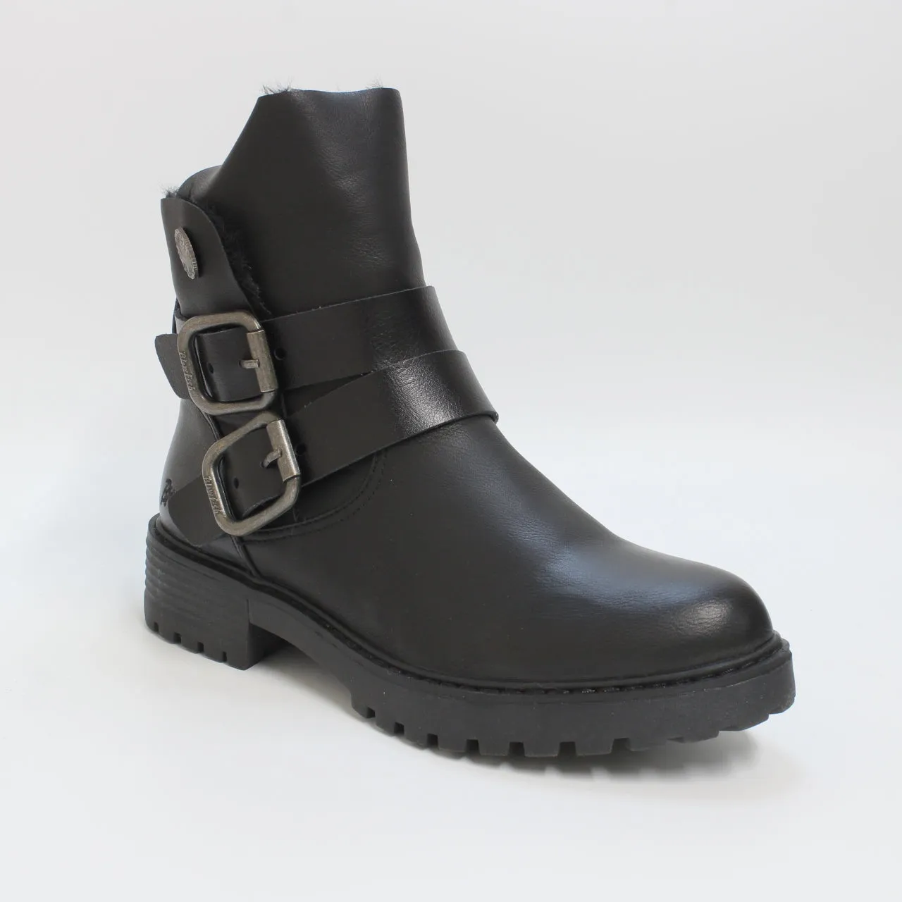 Womens Blowfish Malibu Royal Shr Buckle Boots Black