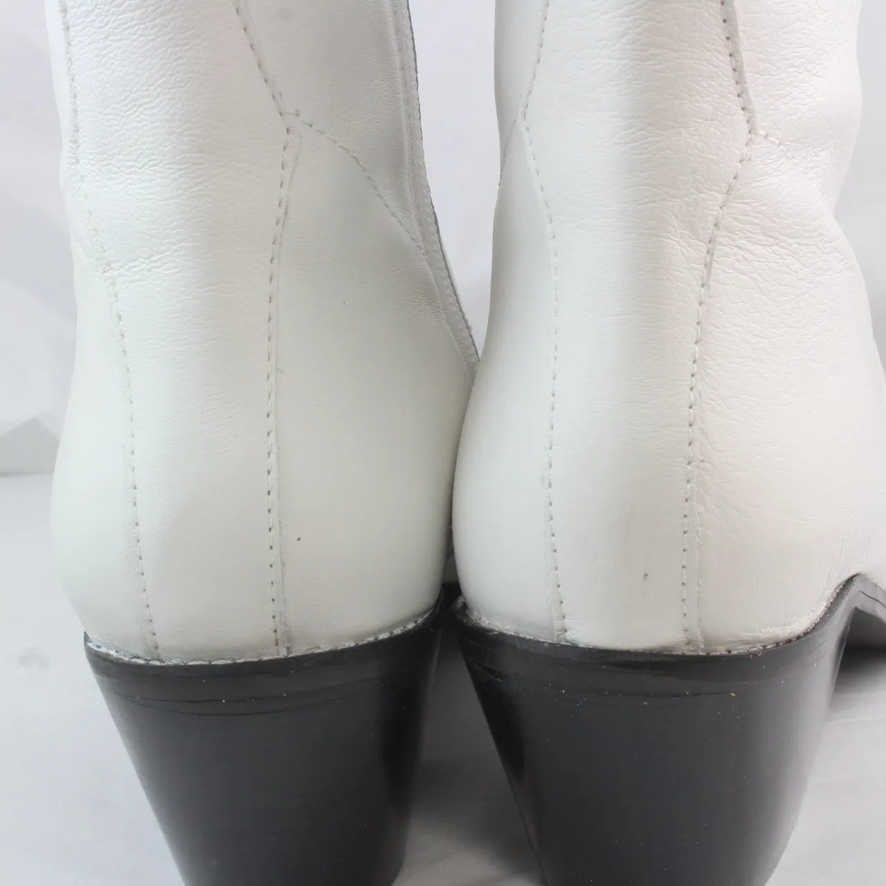 Womens Office Albuquerque Western Boots White Leather