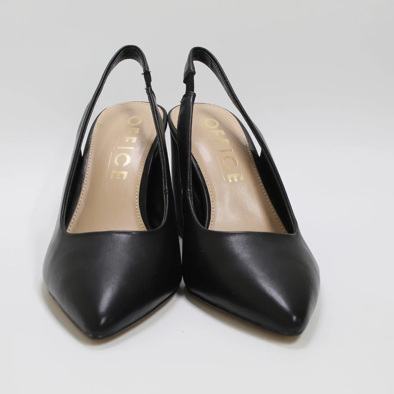 Womens Office Wide Fit Maestro Slingback Heel Courts Black